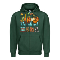 Sports Green thankful mama Zipper Hoodie - BarkalooDesign