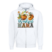 White thankful mama Zipper Hoodie - BarkalooDesign