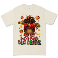 Bone santas favorite school bus driver afro messy bun Premium Tee - texasbilliewilder