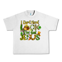 Lunar Rock I don't need luck i've got Jesus Urban Heavy Tee - CowGirlArtShop