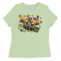 Matcha Mardi Gras Heifers Ladies Tee - HowdyJamesFarm