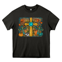Asphalt Fall Gemstone Cross Heavy Core Tee - RanaPortraitStore
