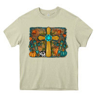 Mossy Fall Gemstone Cross Heavy Core Tee - RanaPortraitStore