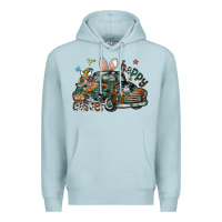 Blue Mist Happy Easter Premium Hoodie - CowhideDigitalArt