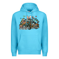 Ocean Blue Happy Easter Premium Hoodie - CowhideDigitalArt