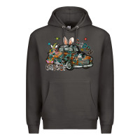 Smoke Happy Easter Premium Hoodie - CowhideDigitalArt