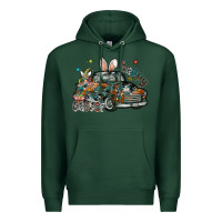 Sports Green Happy Easter Premium Hoodie - CowhideDigitalArt