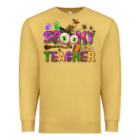 Antique Gold spooky teacher Premium Sweatshirt - AdoDesignShop