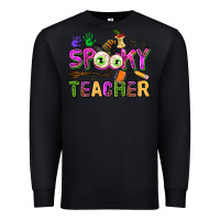 Black spooky teacher Premium Sweatshirt - AdoDesignShop