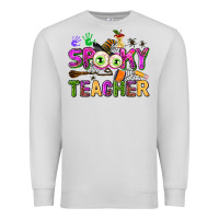 Dove Grey spooky teacher Premium Sweatshirt - AdoDesignShop