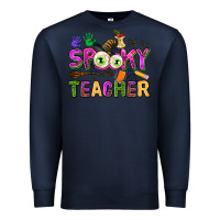 Navy spooky teacher Premium Sweatshirt - AdoDesignShop