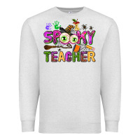Oatmeal Heather spooky teacher Premium Sweatshirt - AdoDesignShop