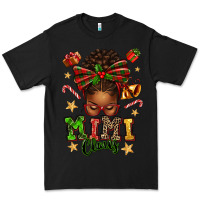 Black mimi claus afro messy bun Premium Tee - texasbilliewilder