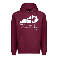 Burgundy Kentucky Horse Map State , best gift, costume, halloween, xmas, christ Premium Hoodie - maiPhamDesign