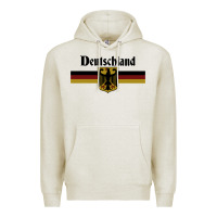 Oatmeal Heather DEUTSCHLAND Germany Flag Coat of Arms Eagle Banner Vintage , best gift Premium Hoodie - maiPhamDesign