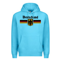 Ocean Blue DEUTSCHLAND Germany Flag Coat of Arms Eagle Banner Vintage , best gift Premium Hoodie - maiPhamDesign