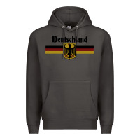 Smoke DEUTSCHLAND Germany Flag Coat of Arms Eagle Banner Vintage , best gift Premium Hoodie - maiPhamDesign