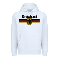 White DEUTSCHLAND Germany Flag Coat of Arms Eagle Banner Vintage , best gift Premium Hoodie - maiPhamDesign