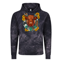 Cloud Black western leopard cowhide cow horseshoe Vintage Hoodie - OliviaCreatesArt