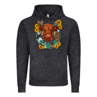 Vintage Black western leopard cowhide cow horseshoe Vintage Hoodie - OliviaCreatesArt
