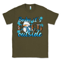 Army Green Baby it's cold outside Classic Tee - RanaPortraitStore