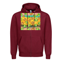 Burgundy fall leaf tumbler Zipper Hoodie - BarkalooDesign