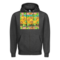 Charcoal Heather fall leaf tumbler Zipper Hoodie - BarkalooDesign