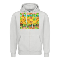 Dove Grey fall leaf tumbler Zipper Hoodie - BarkalooDesign