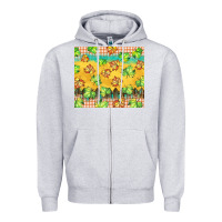 Heather Grey fall leaf tumbler Zipper Hoodie - BarkalooDesign