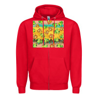 Red fall leaf tumbler Zipper Hoodie - BarkalooDesign