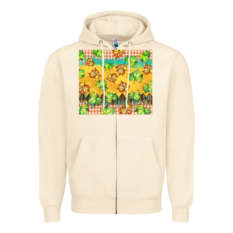 Fall Leaf Tumbler Zipper Hoodie by BarkalooDesign | Teevron