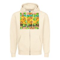 Sandshell fall leaf tumbler Zipper Hoodie - BarkalooDesign