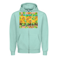 Seafoam fall leaf tumbler Zipper Hoodie - BarkalooDesign