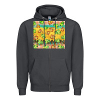 Smoke fall leaf tumbler Zipper Hoodie - BarkalooDesign