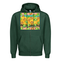 Sports Green fall leaf tumbler Zipper Hoodie - BarkalooDesign