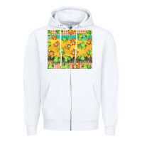 White fall leaf tumbler Zipper Hoodie - BarkalooDesign