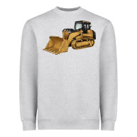 Heather Grey bulldozer Heavyweight Sweatshirt - Artiststas