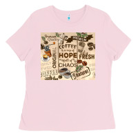 Bubblegum Pink coffee is a cup of hope Ladies Tee - TumblerDesignByShophia