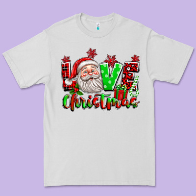 Love Christmas Santa Premium Tee Designed By Texasbilliewilder