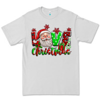 Dove Grey love christmas santa Premium Tee - texasbilliewilder