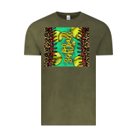 Vintage Olive Softball leopard tumbler Vintage Tee - HowdyJamesFarm