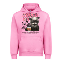 Fuchsia Pink touch my coffee and ill slap you so hard grumpy ca Urban Hoodie - JahusDesignShop