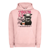 Pigment Salmon touch my coffee and ill slap you so hard grumpy ca Urban Hoodie - JahusDesignShop
