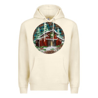Sandshell Barn Christmas Premium Hoodie - RanaPortraitStore