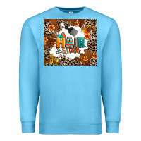 Ocean Blue hair tech Premium Sweatshirt - AdoDesignShop