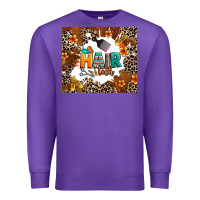 Purple hair tech Premium Sweatshirt - AdoDesignShop