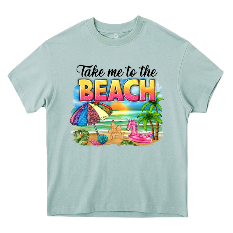 Take Me To The Beach Heavy Core Tee by NancyCooperArtShop | Teevron
