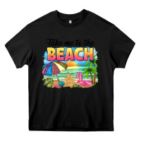 Black take me to the beach Heavy Core Tee - NancyCooperArtShop