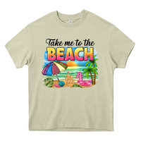 Mossy take me to the beach Heavy Core Tee - NancyCooperArtShop