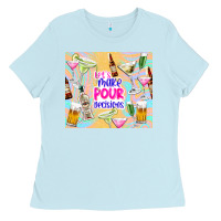 Baby Blue let's make pour decisions Ladies Tee - TumblerDesignByShophia